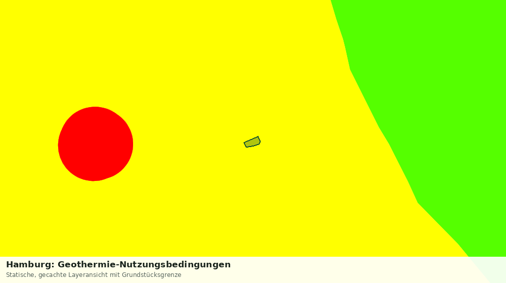 Statische Kartenansicht: Hamburg: Geothermie-Nutzungsbedingungen