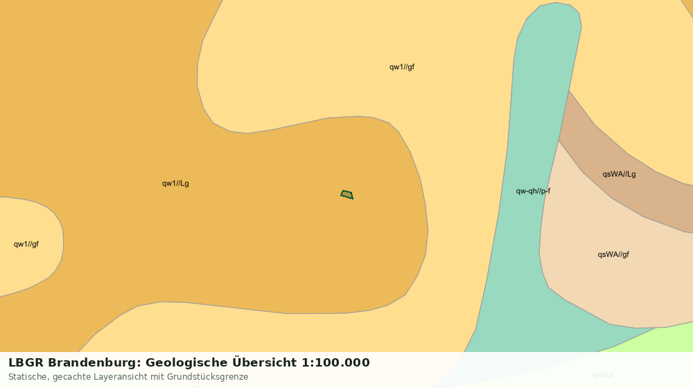 Statische Kartenansicht: LBGR Brandenburg: Geologische Übersicht 1:100.000