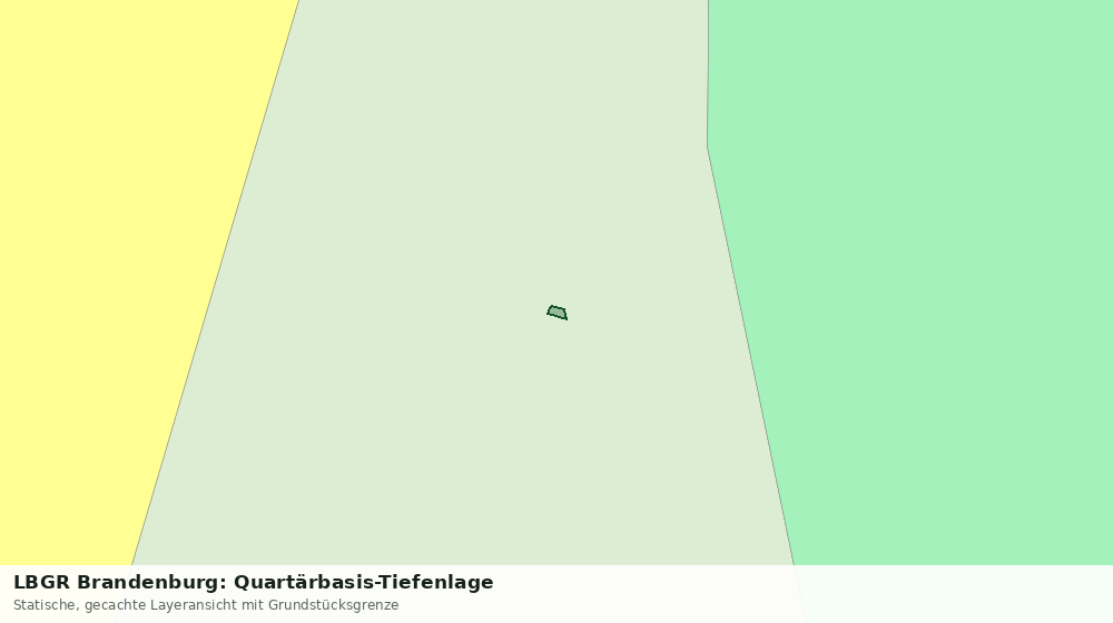 Statische Kartenansicht: LBGR Brandenburg: Quartärbasis-Tiefenlage
