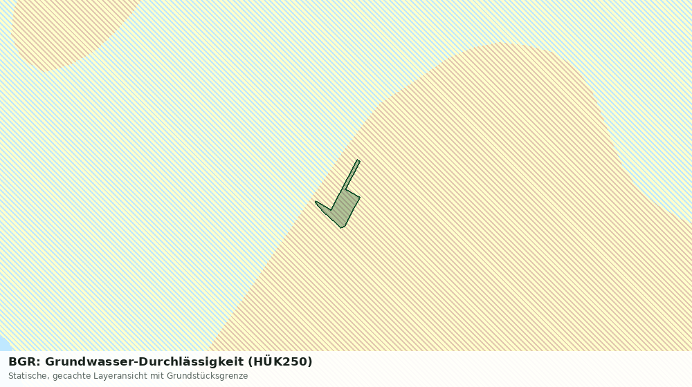 Statische Kartenansicht: BGR: Grundwasser-Durchlässigkeit (HÜK250)