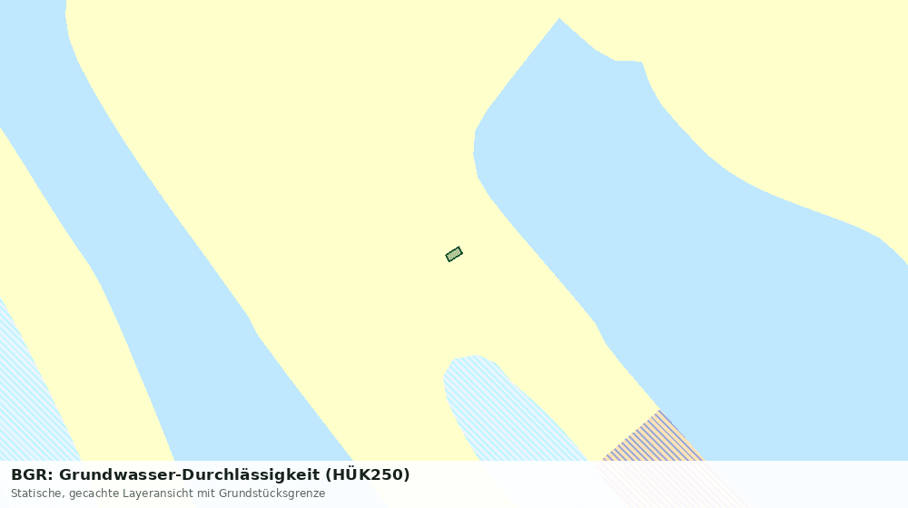 Statische Kartenansicht: BGR: Grundwasser-Durchlässigkeit (HÜK250)