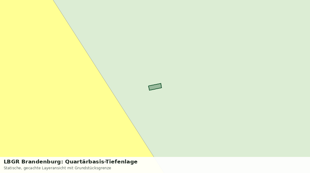 Statische Kartenansicht: LBGR Brandenburg: Quartärbasis-Tiefenlage