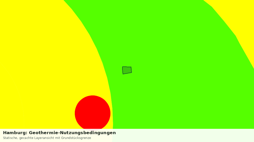 Statische Kartenansicht: Hamburg: Geothermie-Nutzungsbedingungen