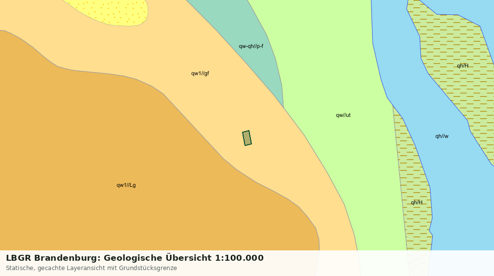 Statische Kartenansicht: LBGR Brandenburg: Geologische Übersicht 1:100.000