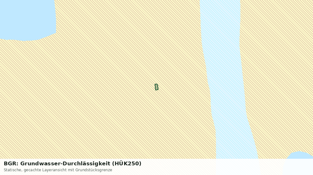 Statische Kartenansicht: BGR: Grundwasser-Durchlässigkeit (HÜK250)