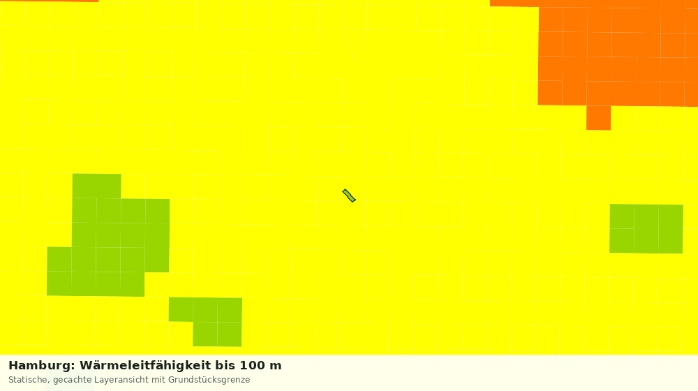 Statische Kartenansicht: Hamburg: Wärmeleitfähigkeit bis 100 m