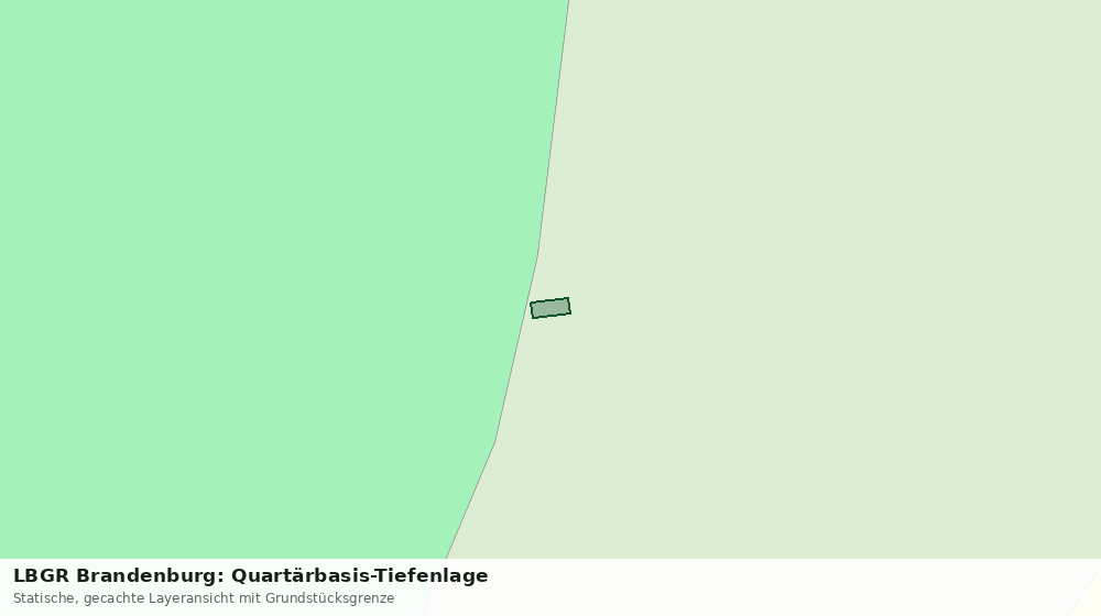 Statische Kartenansicht: LBGR Brandenburg: Quartärbasis-Tiefenlage