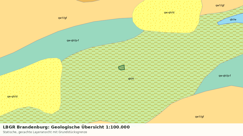 Statische Kartenansicht: LBGR Brandenburg: Geologische Übersicht 1:100.000