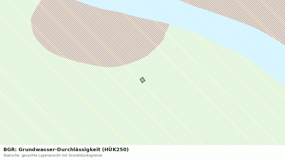 Statische Kartenansicht: BGR: Grundwasser-Durchlässigkeit (HÜK250)