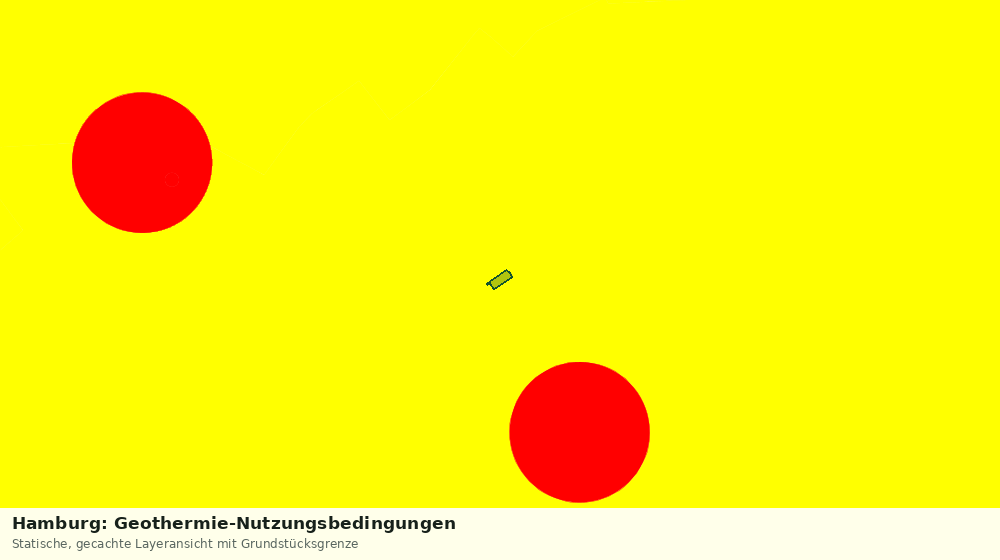 Statische Kartenansicht: Hamburg: Geothermie-Nutzungsbedingungen