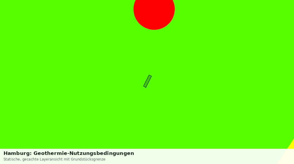 Statische Kartenansicht: Hamburg: Geothermie-Nutzungsbedingungen