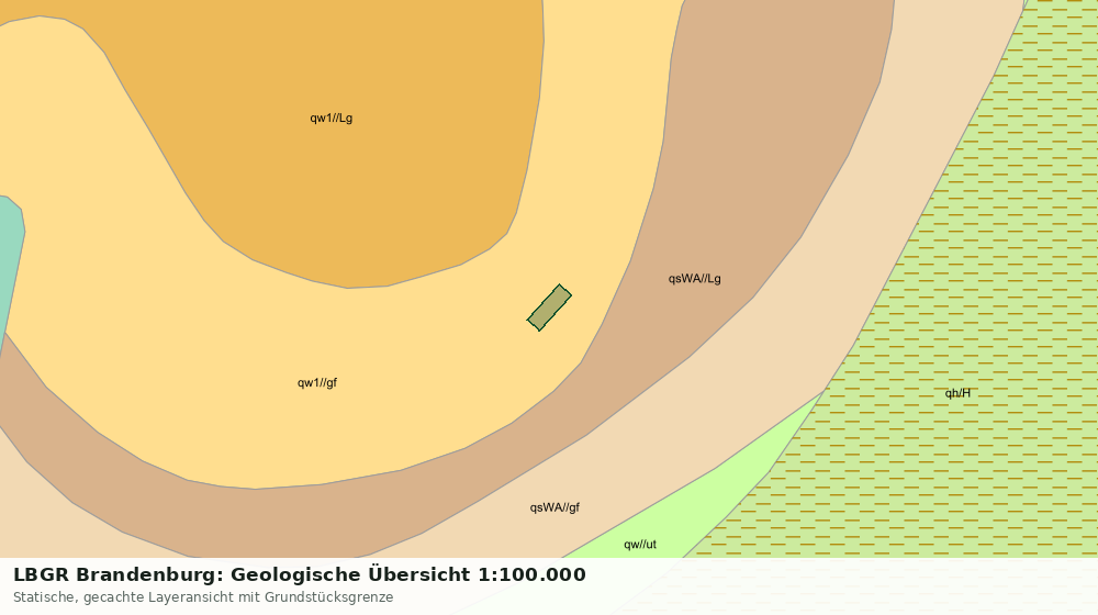 Statische Kartenansicht: LBGR Brandenburg: Geologische Übersicht 1:100.000