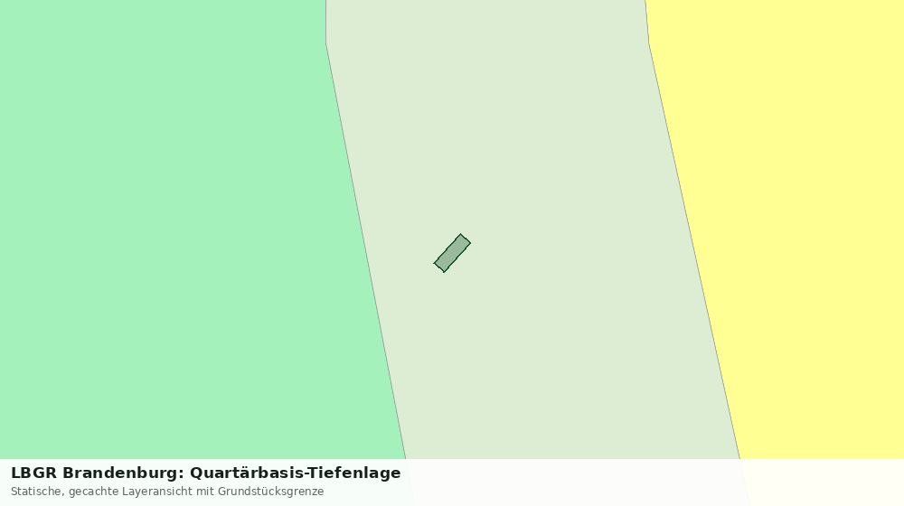 Statische Kartenansicht: LBGR Brandenburg: Quartärbasis-Tiefenlage