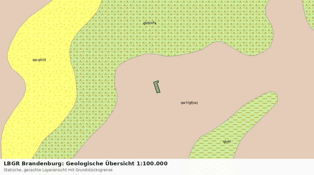 Statische Kartenansicht: LBGR Brandenburg: Geologische Übersicht 1:100.000