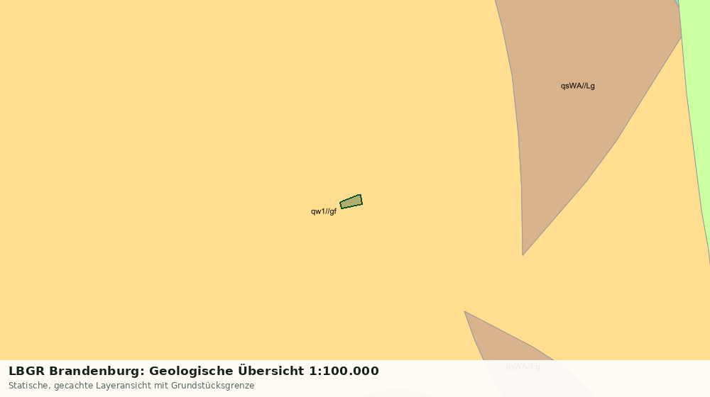 Statische Kartenansicht: LBGR Brandenburg: Geologische Übersicht 1:100.000