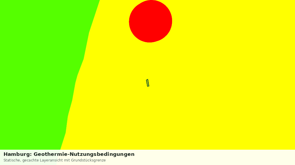 Statische Kartenansicht: Hamburg: Geothermie-Nutzungsbedingungen
