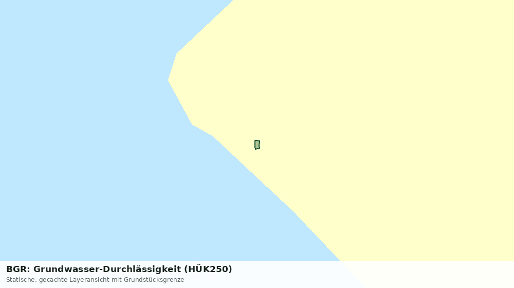 Statische Kartenansicht: BGR: Grundwasser-Durchlässigkeit (HÜK250)