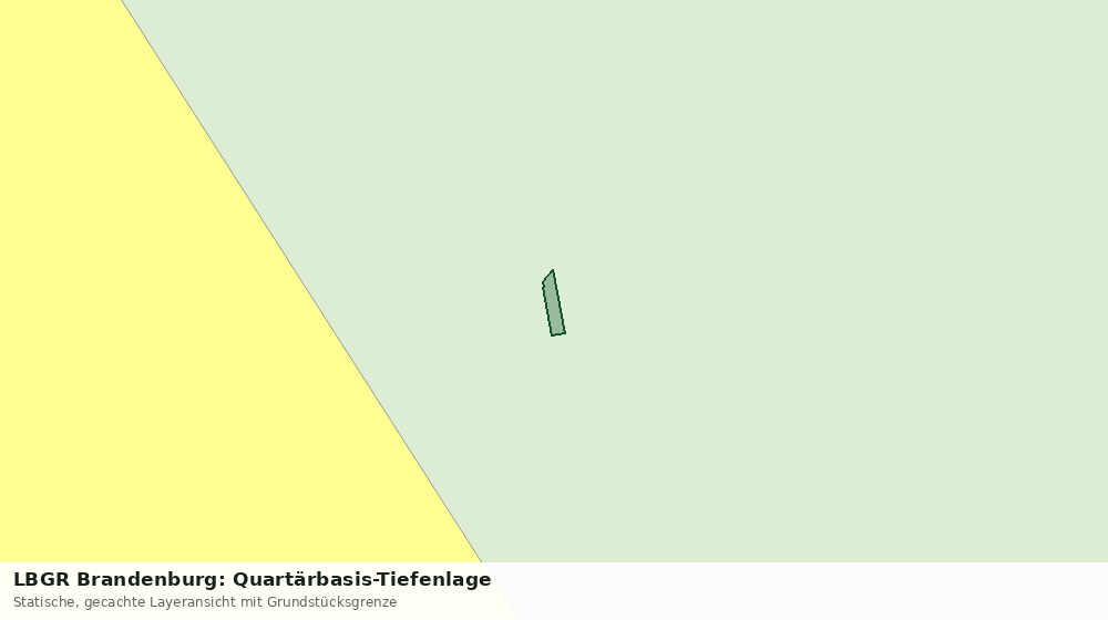 Statische Kartenansicht: LBGR Brandenburg: Quartärbasis-Tiefenlage