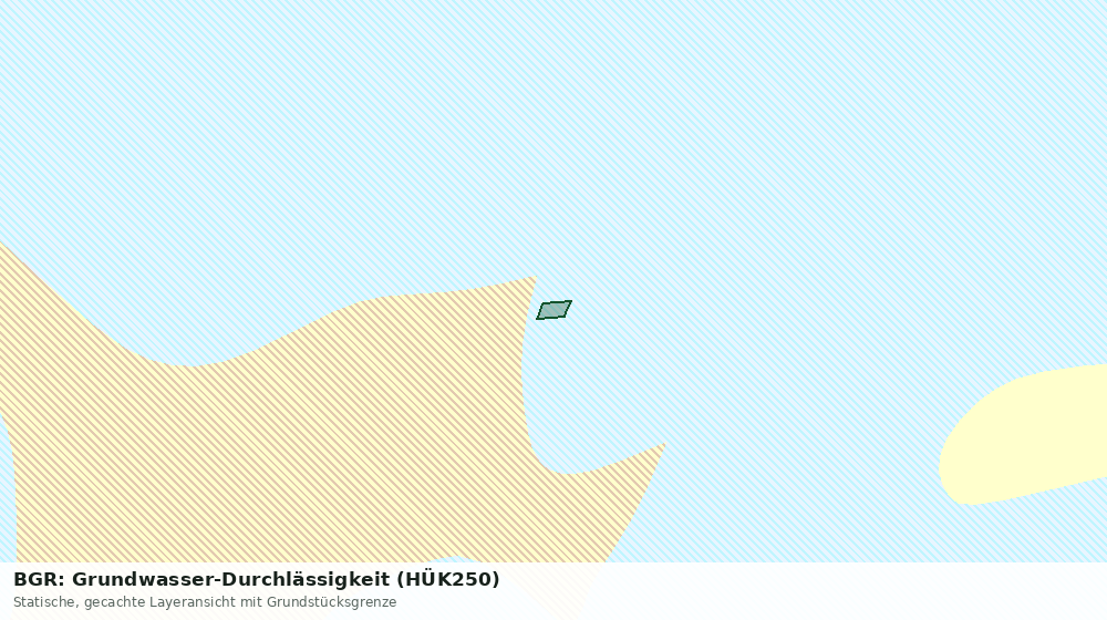 Statische Kartenansicht: BGR: Grundwasser-Durchlässigkeit (HÜK250)