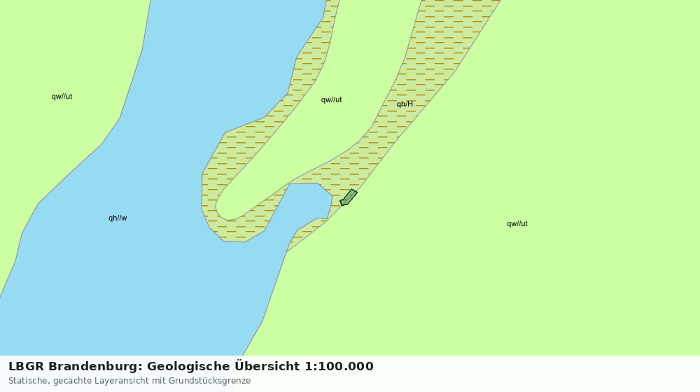 Statische Kartenansicht: LBGR Brandenburg: Geologische Übersicht 1:100.000