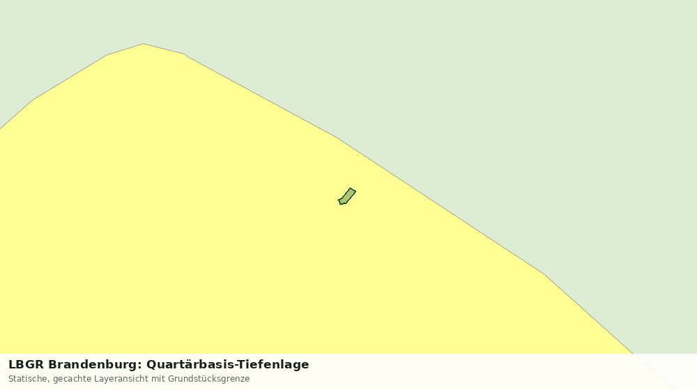 Statische Kartenansicht: LBGR Brandenburg: Quartärbasis-Tiefenlage