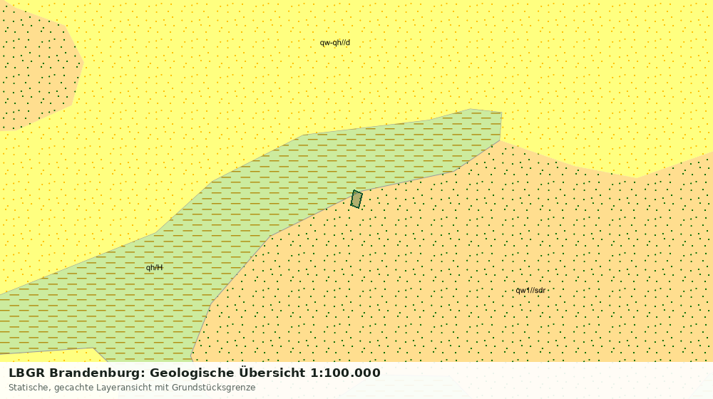 Statische Kartenansicht: LBGR Brandenburg: Geologische Übersicht 1:100.000