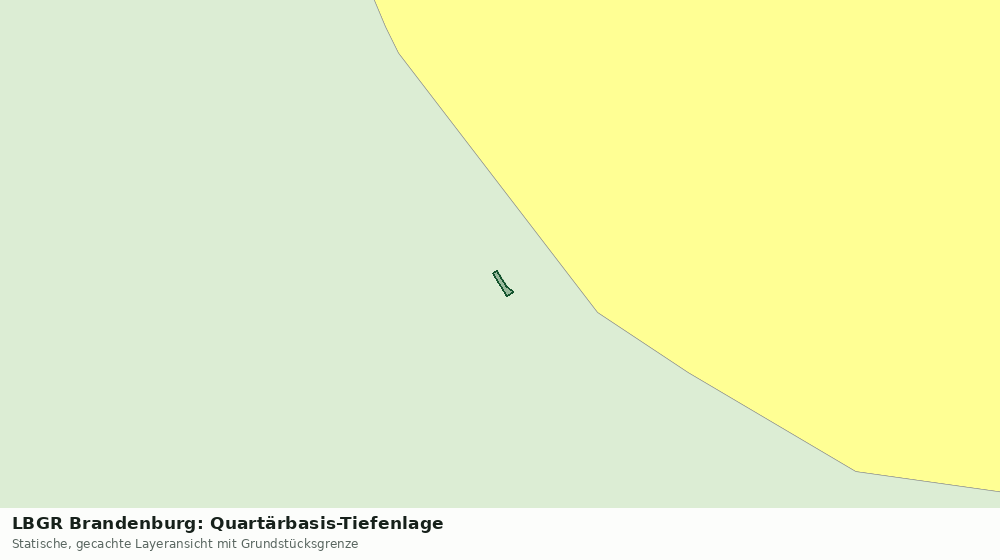 Statische Kartenansicht: LBGR Brandenburg: Quartärbasis-Tiefenlage