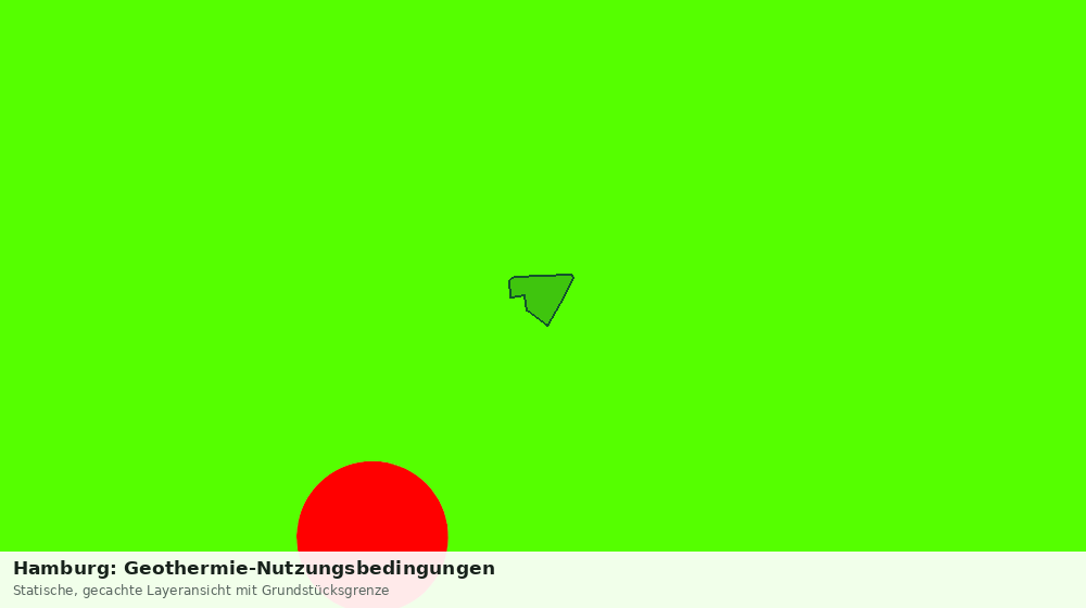 Statische Kartenansicht: Hamburg: Geothermie-Nutzungsbedingungen