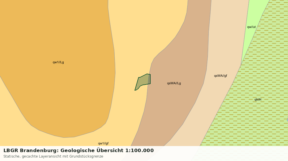 Statische Kartenansicht: LBGR Brandenburg: Geologische Übersicht 1:100.000