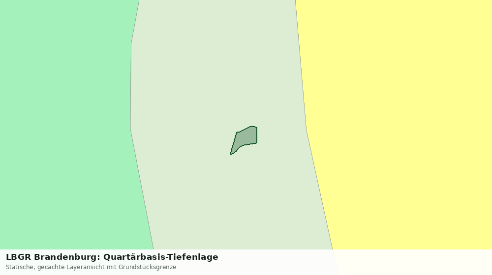 Statische Kartenansicht: LBGR Brandenburg: Quartärbasis-Tiefenlage