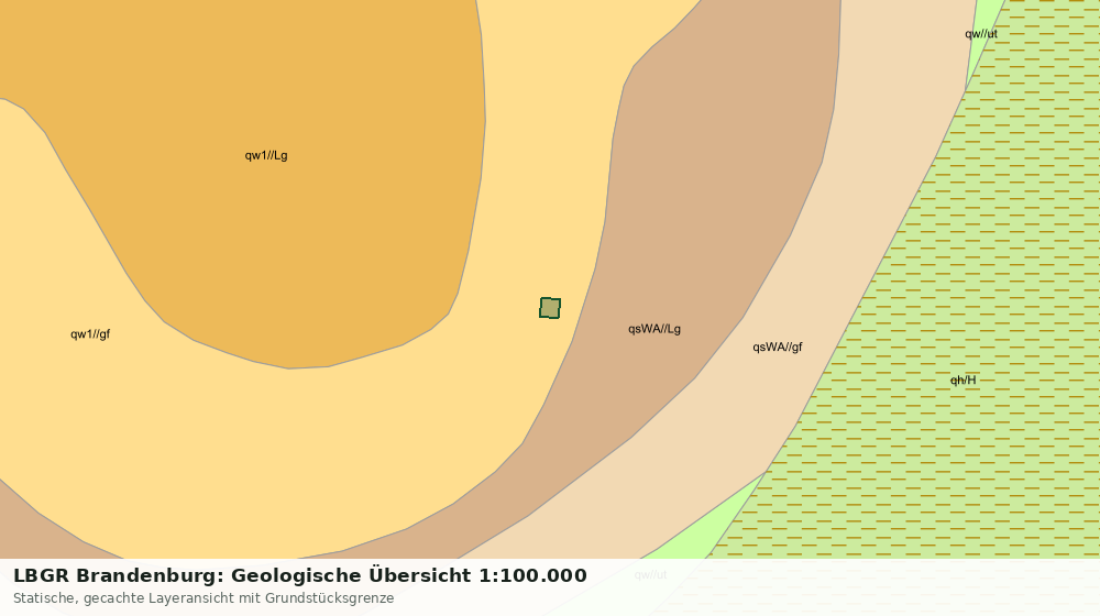 Statische Kartenansicht: LBGR Brandenburg: Geologische Übersicht 1:100.000