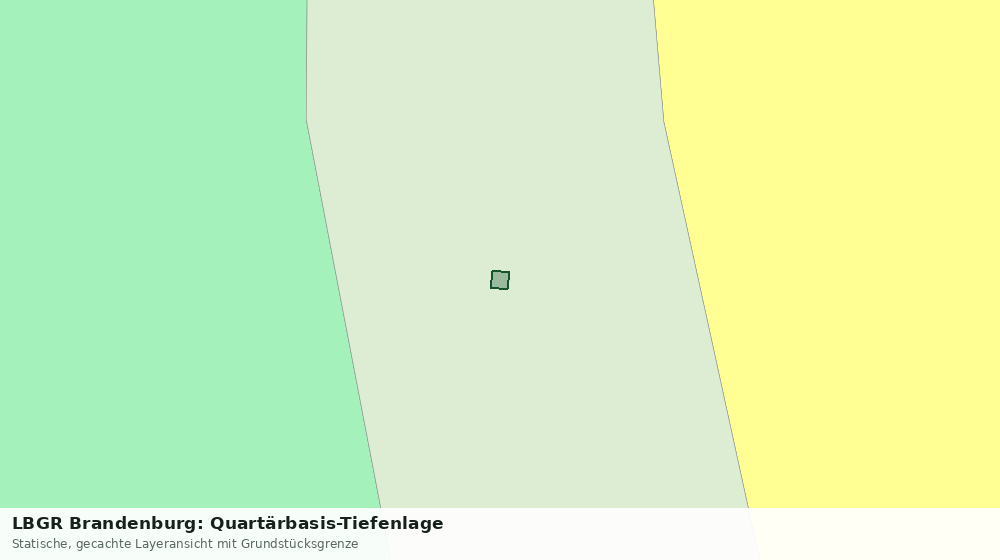 Statische Kartenansicht: LBGR Brandenburg: Quartärbasis-Tiefenlage