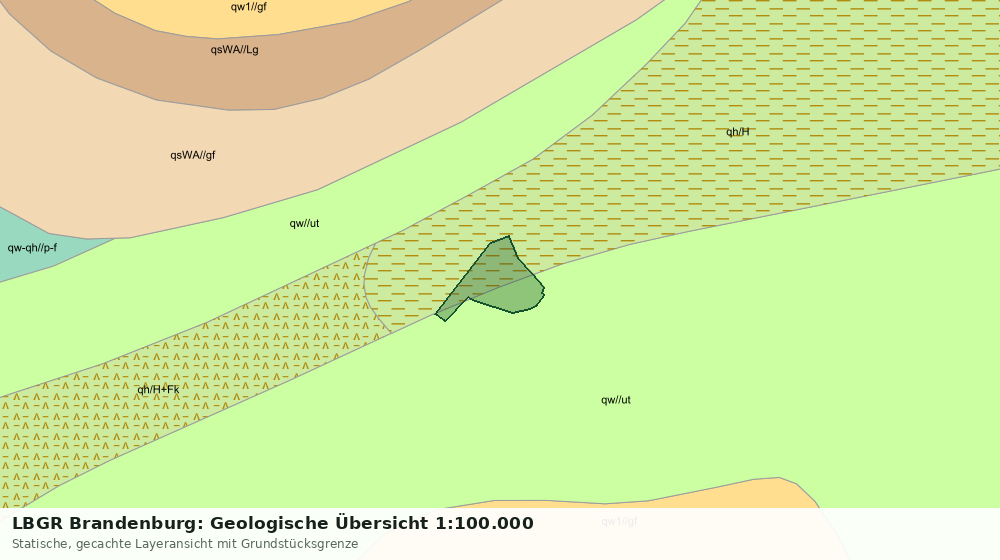 Statische Kartenansicht: LBGR Brandenburg: Geologische Übersicht 1:100.000