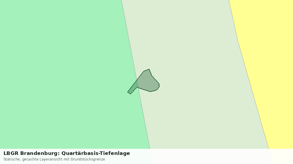 Statische Kartenansicht: LBGR Brandenburg: Quartärbasis-Tiefenlage