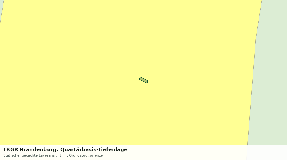 Statische Kartenansicht: LBGR Brandenburg: Quartärbasis-Tiefenlage
