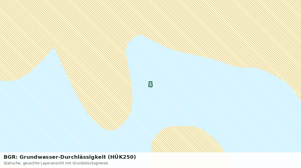 Statische Kartenansicht: BGR: Grundwasser-Durchlässigkeit (HÜK250)