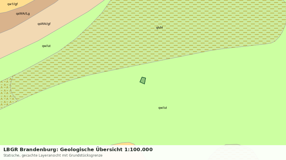 Statische Kartenansicht: LBGR Brandenburg: Geologische Übersicht 1:100.000