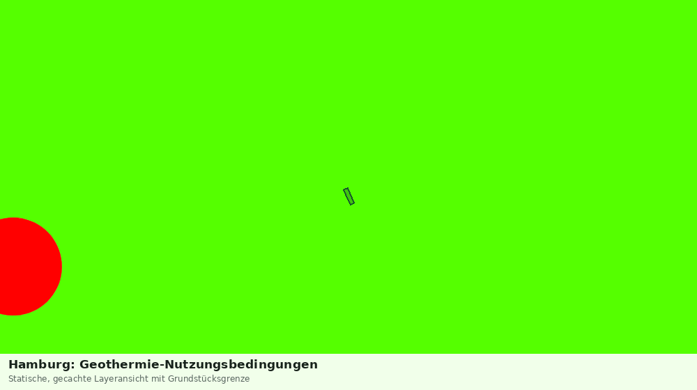 Statische Kartenansicht: Hamburg: Geothermie-Nutzungsbedingungen