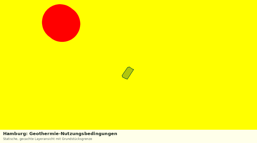 Statische Kartenansicht: Hamburg: Geothermie-Nutzungsbedingungen