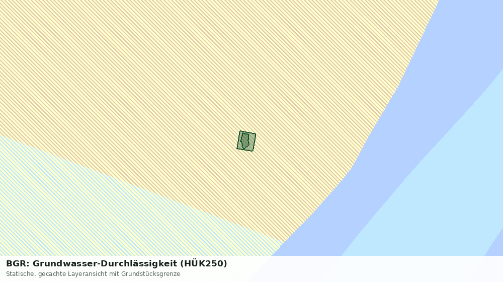 Statische Kartenansicht: BGR: Grundwasser-Durchlässigkeit (HÜK250)