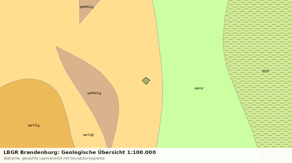 Statische Kartenansicht: LBGR Brandenburg: Geologische Übersicht 1:100.000