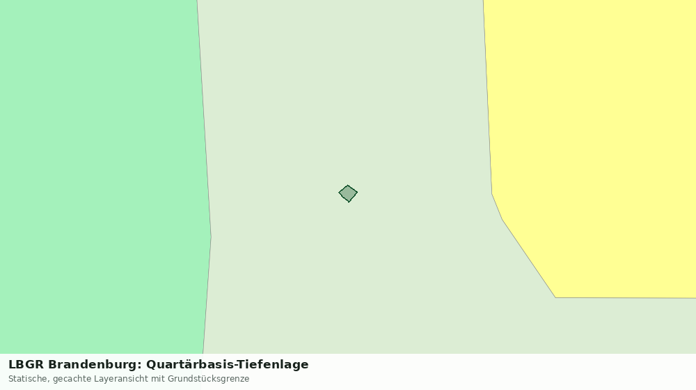 Statische Kartenansicht: LBGR Brandenburg: Quartärbasis-Tiefenlage