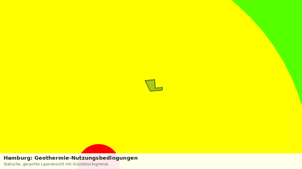 Statische Kartenansicht: Hamburg: Geothermie-Nutzungsbedingungen