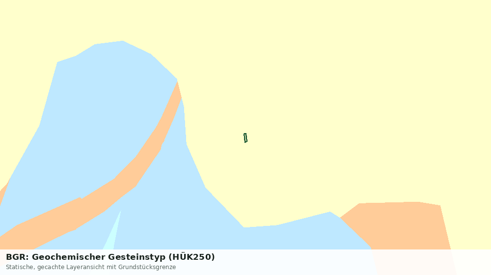 Statische Kartenansicht: BGR: Geochemischer Gesteinstyp (HÜK250)