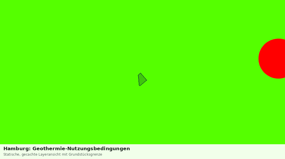 Statische Kartenansicht: Hamburg: Geothermie-Nutzungsbedingungen