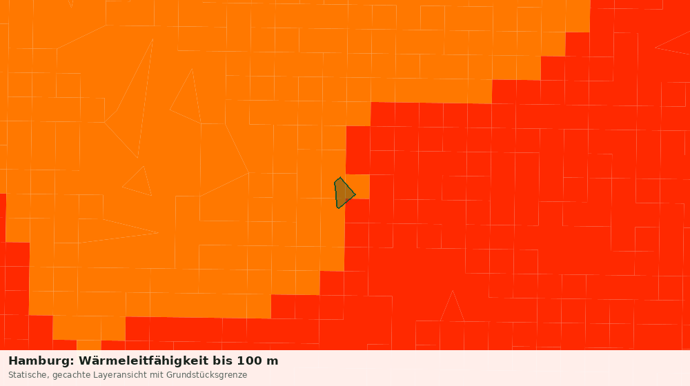 Statische Kartenansicht: Hamburg: Wärmeleitfähigkeit bis 100 m