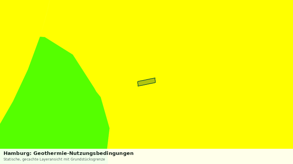 Statische Kartenansicht: Hamburg: Geothermie-Nutzungsbedingungen