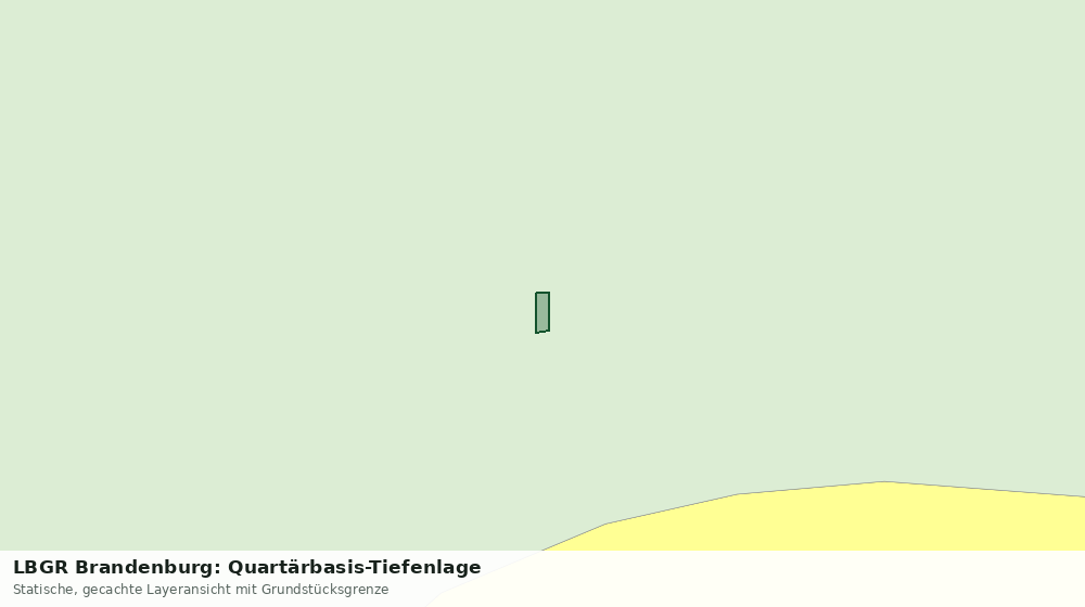 Statische Kartenansicht: LBGR Brandenburg: Quartärbasis-Tiefenlage