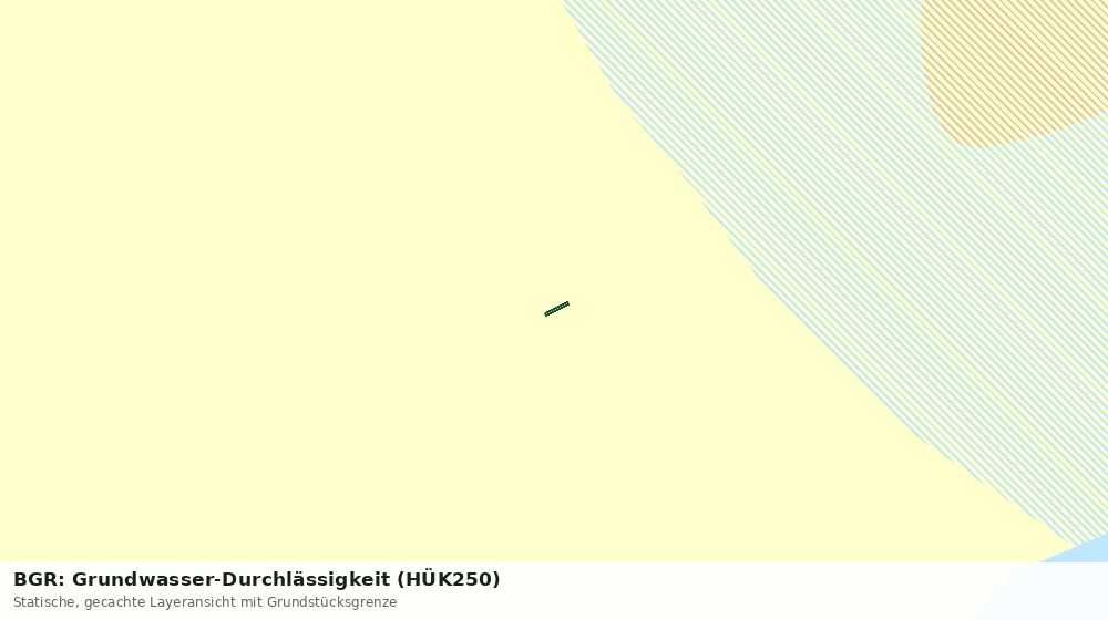 Statische Kartenansicht: BGR: Grundwasser-Durchlässigkeit (HÜK250)
