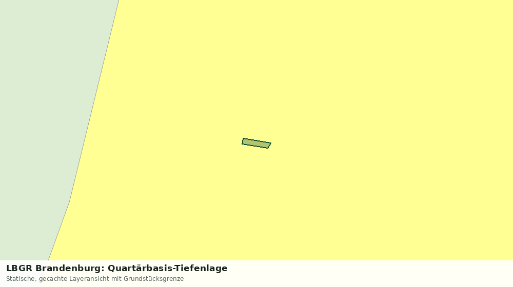 Statische Kartenansicht: LBGR Brandenburg: Quartärbasis-Tiefenlage